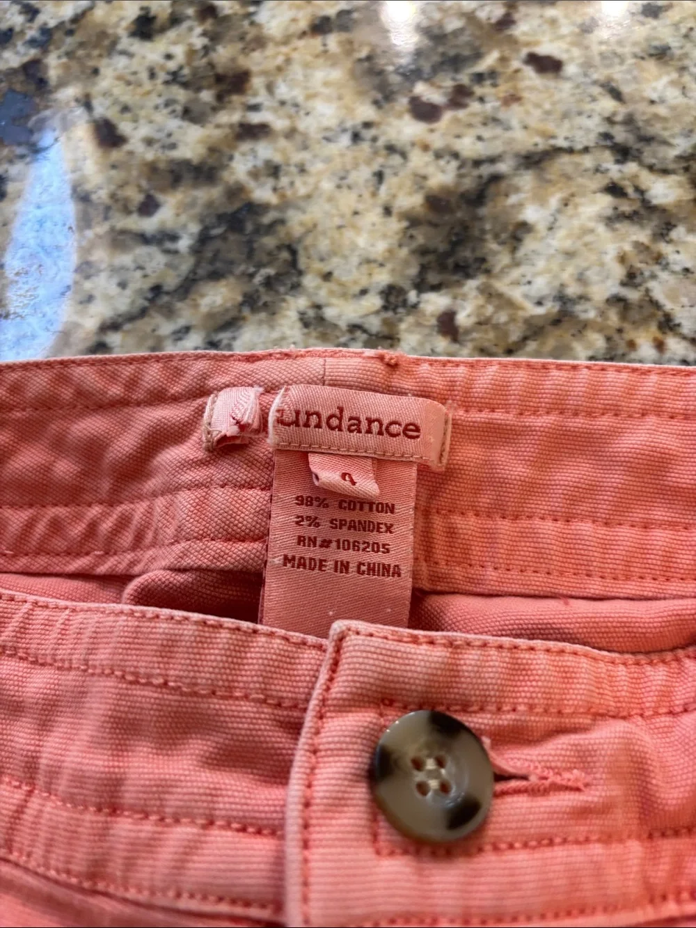 Sundance Coral Button-Front Crop Pants